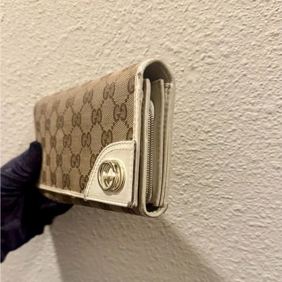 Gucci GG Monogram Canvas Long Wallet Interlocking G logo, comes with free gift - Picture 3 of 7